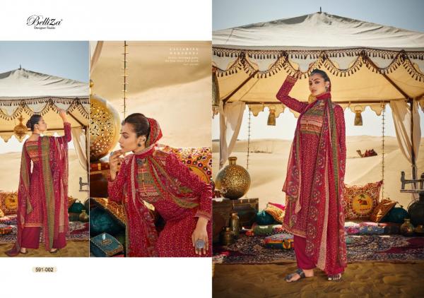 Belliza Queen Of Desert Fancy Cotton Digital Printed Dress Materials 